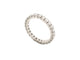Bague 53 Alliance américaine - Bague pavée 26 diamants 1,1 ct en or blanc 18k 58 Facettes 274328