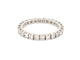 Bague 53 Alliance américaine - Bague pavée 26 diamants 1,1 ct en or blanc 18k 58 Facettes 274328