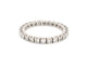Bague 53 Alliance américaine - Bague pavée 26 diamants 1,1 ct en or blanc 18k 58 Facettes 274328