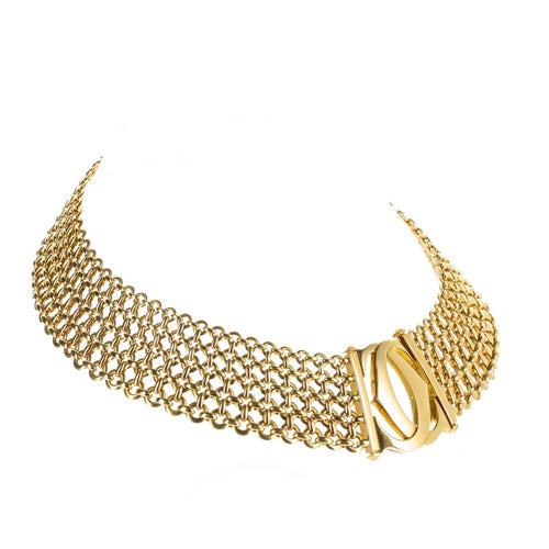 Collier Cartier Pénélope Double C - Collier 5 rangs en or jaune 18 carats 58 Facettes 2.19493