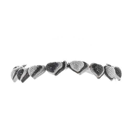 Collier de Grisogono - Collier en or blanc 18 K et diamants noirs et blancs 58 Facettes 2.19478