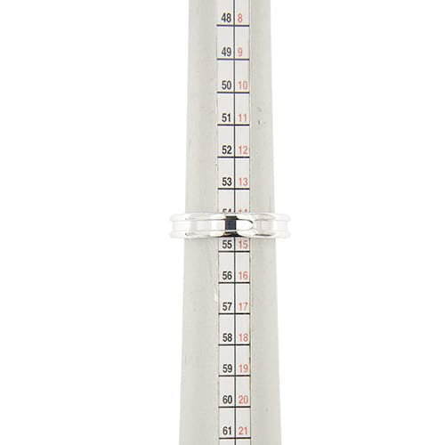 Bague 54 Bulgari B.Zero1 - Bague alliance en or blanc 58 Facettes 41094