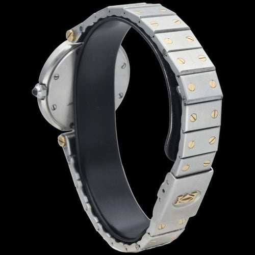 Montre Cartier Montre Santos Ronde Or Jaune 18K Et Acier 58 Facettes MT46414