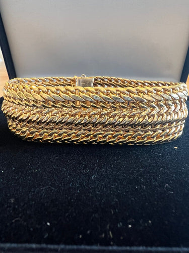 Bracelet Bracelet maille en or jaune 18 carats 58 Facettes N32