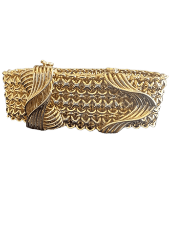 Bracelet Bracelet ceinture ajustable en or jaune 18 carats 58 Facettes N34
