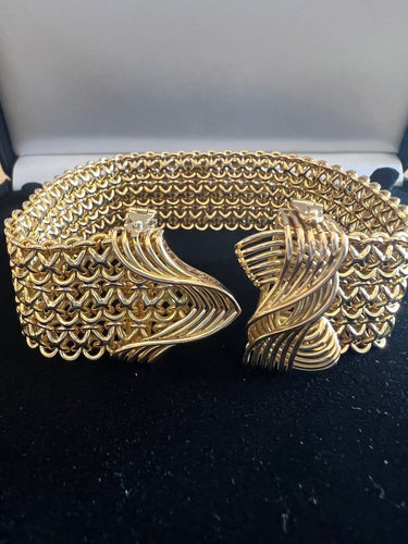Bracelet Bracelet ceinture ajustable en or jaune 18 carats 58 Facettes N34