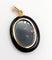 Pendentif Pendentif porte-photo XXL en or 18k, onyx et perles (circa 1900) 58 Facettes A06986