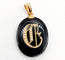 Pendentif Pendentif porte-photo XXL en or 18k, onyx et perles (circa 1900) 58 Facettes A06986