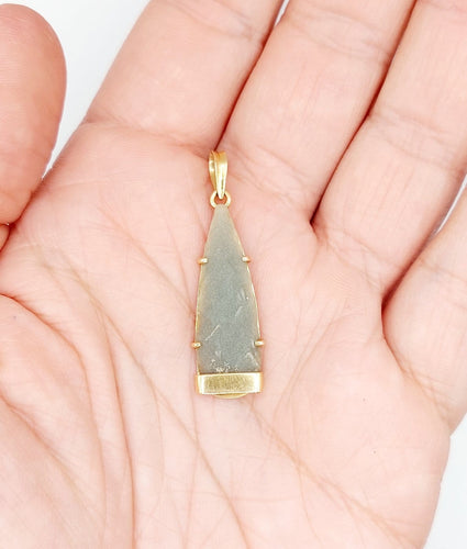 Pendentif Pendentif vintage pointe de flèche en or jaune 18 carats 58 Facettes A06987