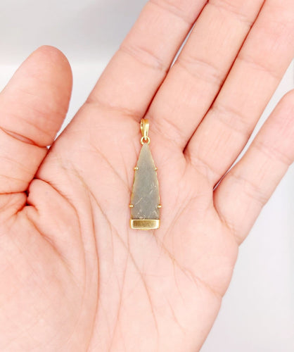 Pendentif Pendentif vintage pointe de flèche en or jaune 18 carats 58 Facettes A06987