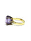 Bague 56 Bague en or jaune 18 carats à améthyste ovale 58 Facettes id: 1745873