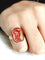 Bague 50 Bague intaille en or rose 18 carats et cornaline 58 Facettes id: 1745883