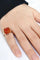 Bague 50 Bague intaille en or rose 18 carats et cornaline 58 Facettes id: 1745883