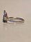 Bague 54 Bague en or blanc, émeraude poire et diamants 58 Facettes Bague 0005