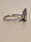 Bague 54 Bague en or blanc, émeraude poire et diamants 58 Facettes Bague 0005