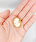 Broche Broche antique en or 18k avec camée sur coquille 58 Facettes A06989