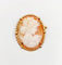 Broche Broche camée sur coquille en or jaune 18k, jeune fille (circa 1930) 58 Facettes A06989