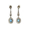 Boucles d'oreilles Boucles d'oreilles Art déco pendantes en platine, saphirs et diamants 58 Facettes 50443