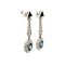 Boucles d'oreilles Boucles d'oreilles Art déco pendantes en platine, saphirs et diamants 58 Facettes 50443