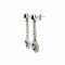 Boucles d'oreilles Boucles d'oreilles Art déco pendantes en platine, saphirs et diamants 58 Facettes 50443
