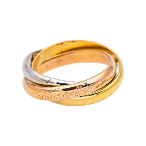 Bague 58 Cartier Bague Trinity Or jaune, Or blanc, Or rose 58 Facettes 5109072CN