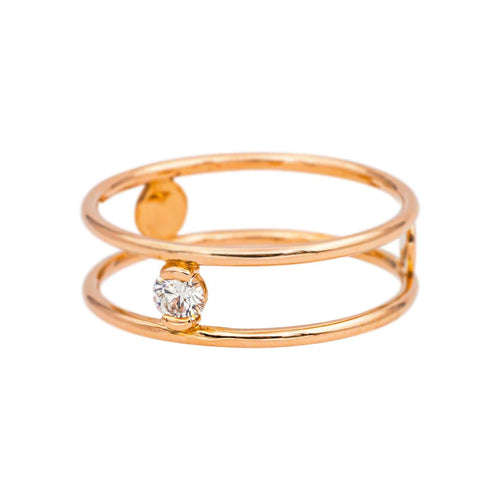 Bague 52 La Brune & la Blonde Bague Solitaire Or rose Diamant 58 Facettes 5276251RV