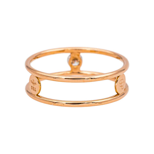 Bague 52 La Brune & la Blonde Bague Solitaire Or rose Diamant 58 Facettes 5276251RV