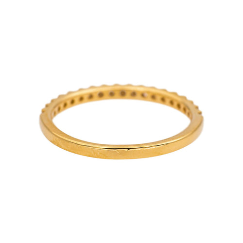 Bague 54 Bague  Demi-alliance  Or jaune Diamant 58 Facettes 5276269RV