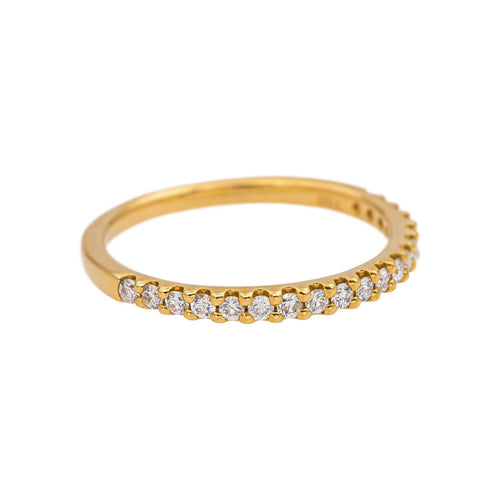 Bague 54 Bague  Demi-alliance  Or jaune Diamant 58 Facettes 5276269RV