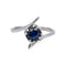 Bague 49 Bague Or blanc Saphir 58 Facettes 5381228RV