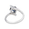 Bague 49 Bague Or blanc Saphir 58 Facettes 5381228RV