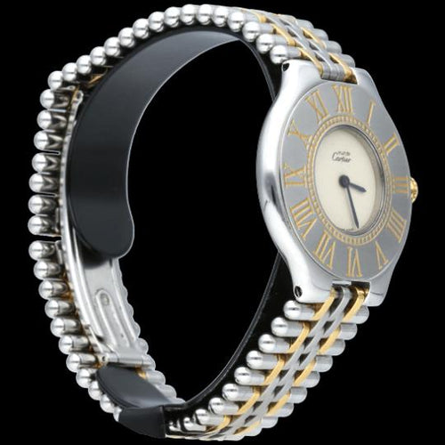 Montre Cartier Montre Must 21 Or Jaune 18K / Acier 58 Facettes MT46425