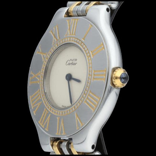Montre Cartier Montre Must 21 Or Jaune 18K / Acier 58 Facettes MT46426