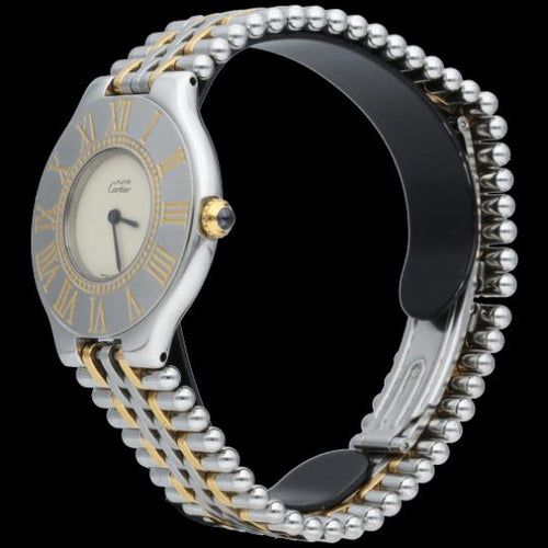 Montre Cartier Montre Must 21 Or Jaune 18K / Acier 58 Facettes MT46426