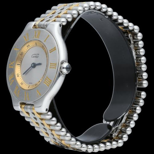 Montre Cartier Montre Must 21 Or Jaune 18K / Acier 58 Facettes MT46427
