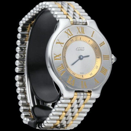 Montre Cartier Montre Must 21 Or Jaune 18K / Acier 58 Facettes MT46427