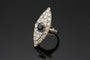 Bague 52 Bacio d’Oriente - Bague Figaró en or blanc, saphir et diamants 58 Facettes anello bacio d'oriente