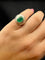 Bague 54 Del Verde - Bague de petit doigt en or blanc et émeraude 58 Facettes anello mignolo del verde