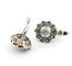 Boucles d'oreilles Boucles d’oreilles en platine avec émeraudes et diamants 58 Facettes 103/C 2026