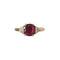 Bague 50.5 Bague vintage en or jaune 18K rubis et diamants 58 Facettes 255