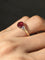 Bague 50.5 Bague vintage en or jaune 18K rubis et diamants 58 Facettes 255