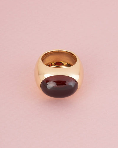 Bague 53 Pomellato - Bague en or jaune 18K et grenat cabochon 58 Facettes 257