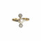 Bague 53 Bague ancienne - Perle et diamants en or jaune 18K et platine 58 Facettes 258