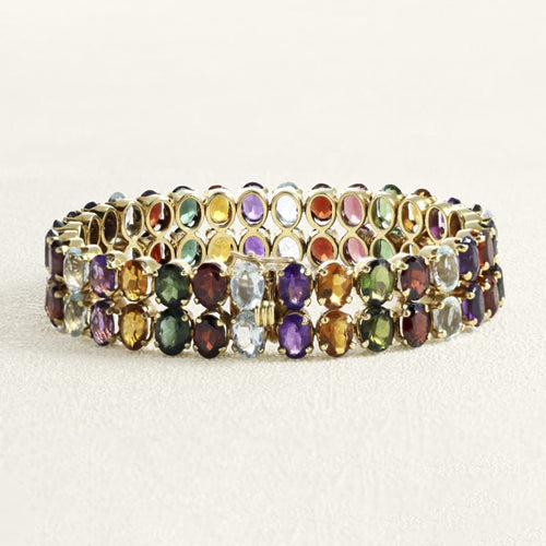 Bracelet Bracelet Jean & Pierre Bellin Or jaune et Pierres fines 58 Facettes OC-62500011