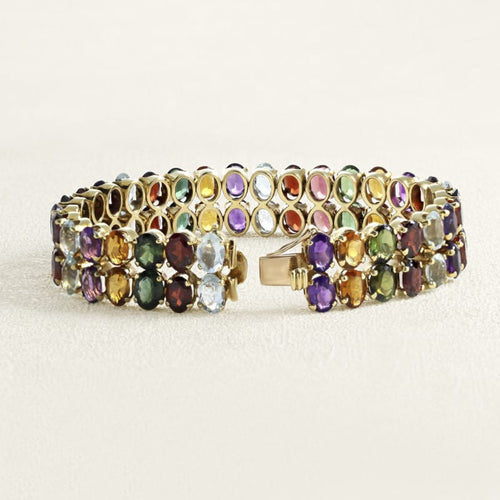 Bracelet Bracelet Jean & Pierre Bellin Or jaune et Pierres fines 58 Facettes OC-62500011