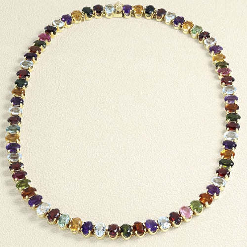 Collier Collier Jean & Pierre Bellin Or jaune et Pierres fines 58 Facettes OC-63900033