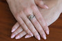 Bague 52 Bague en or blanc 585 avec diamants 58 Facettes 12113