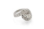 Bague 52 Bague en or blanc 585 avec diamants 58 Facettes 12113