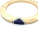 Bracelet Bracelet manchette années 70 en or jaune 18 ct, lapis-lazuli et diamants 58 Facettes 244/26 B 117/26