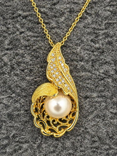 Collier Collier - Pendentif perle de culture et diamants naturels 58 Facettes 89538 -